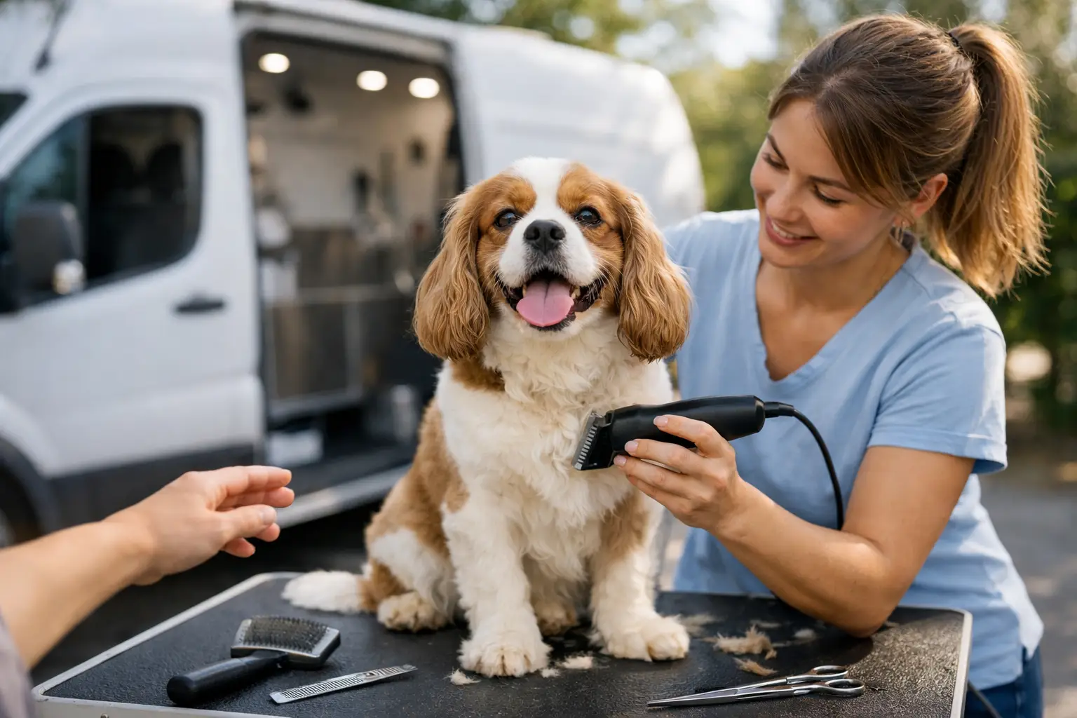 7 Benefits of Mobile Dog Grooming using V-Groom