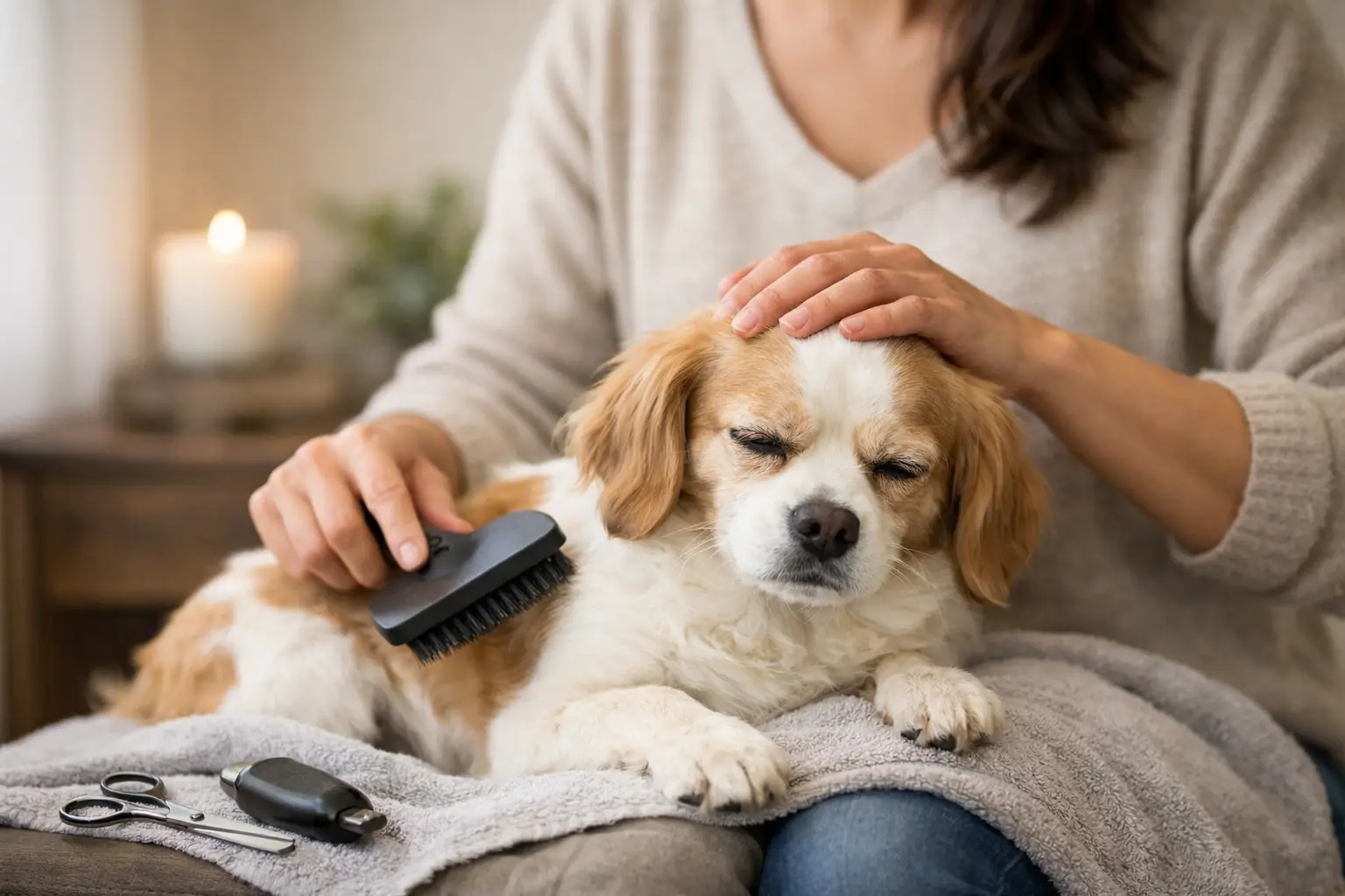 Quiet Grooming for Anxious Dogs at Home