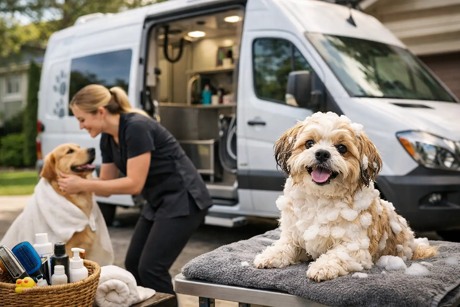 Full Service Mobile Dog Spa at Your Door