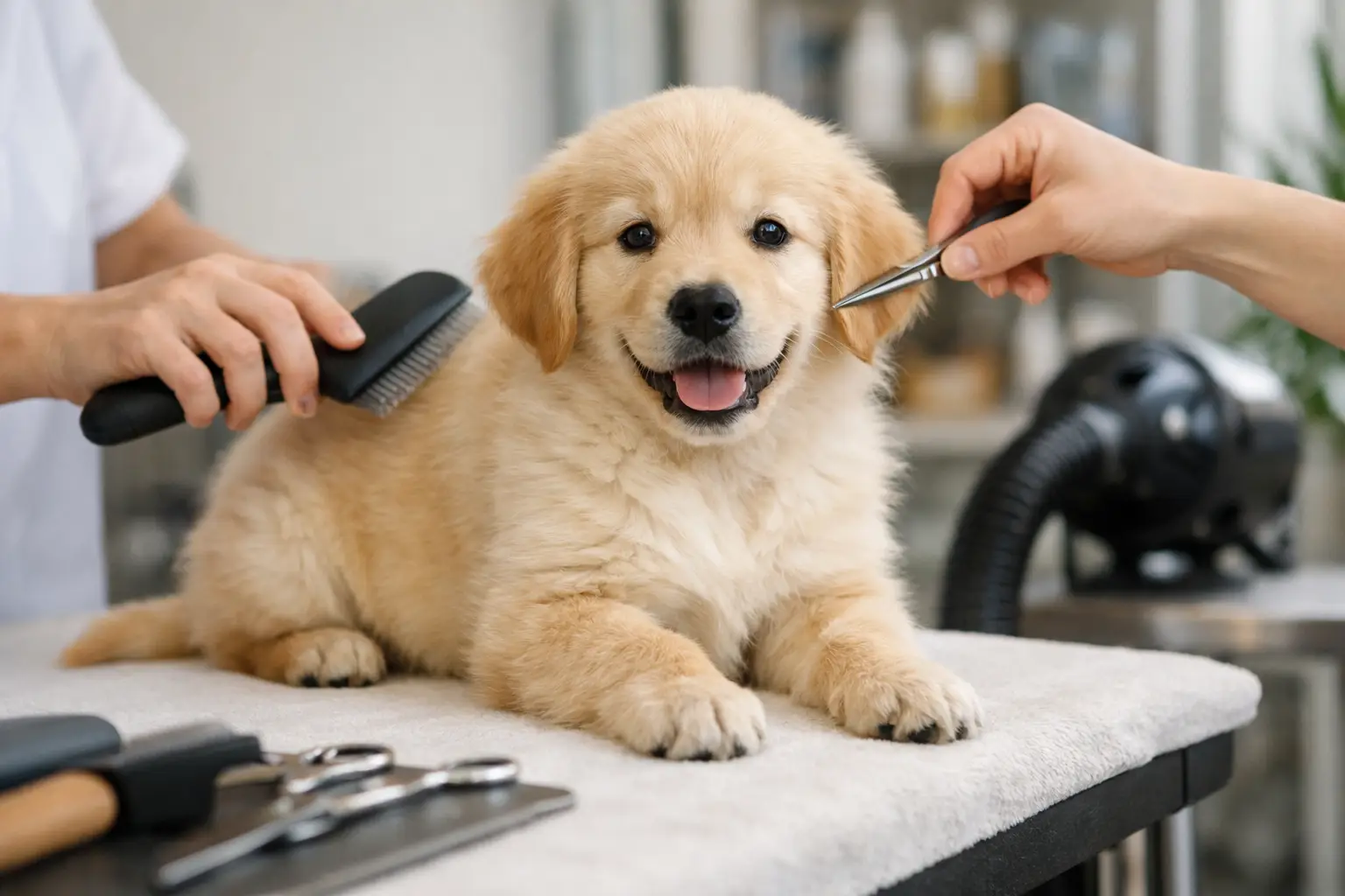 Your Guide to a Puppy's First Grooming Visit