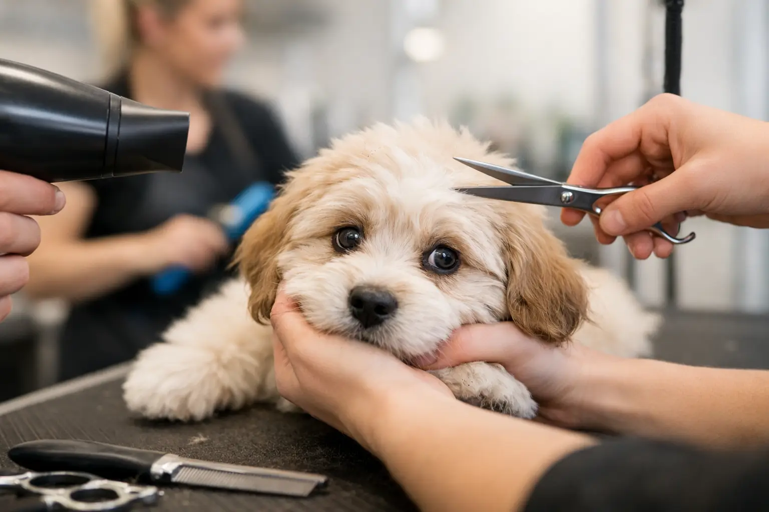 An Anxious Puppy Grooming Success Story