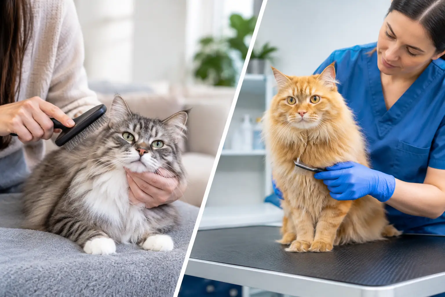 Cat Grooming at Home or Clinic - Which Is Best?