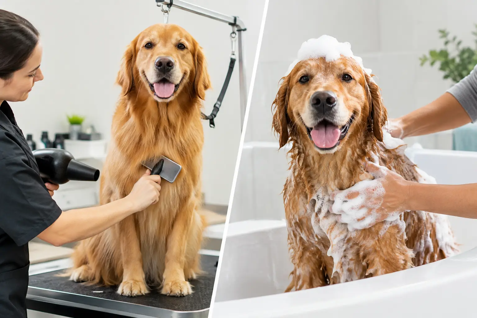 Professional Grooming Versus Home Bathing